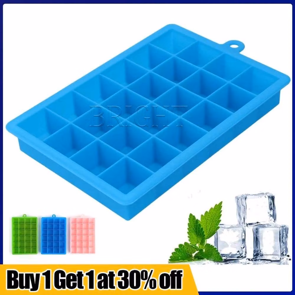 FLAVORA 24 Grid Rectangular Silicone Ice and Chocolate Mould in Green – 2