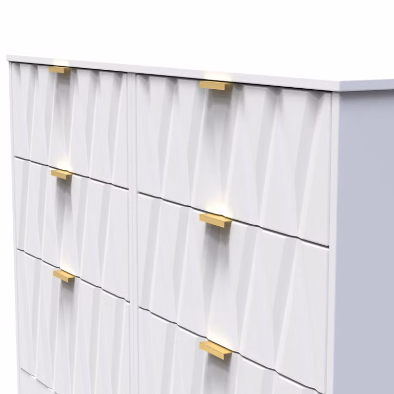 Ready Assembled 2 U Washington 6 Drawer Bed Box in White, Large