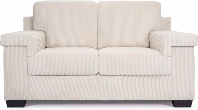 Bravich Enzo Jumbo Corduroy Sofa in Cream/Beige