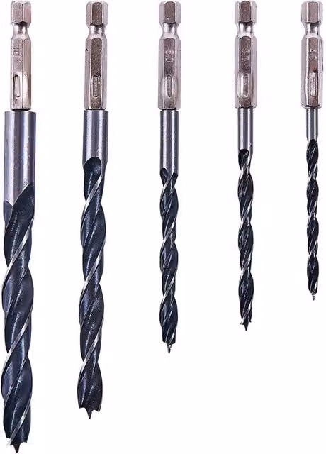 Amtech Hex Shank Wood Drill Bit Set, 5 Pack, Multicolour – 1
