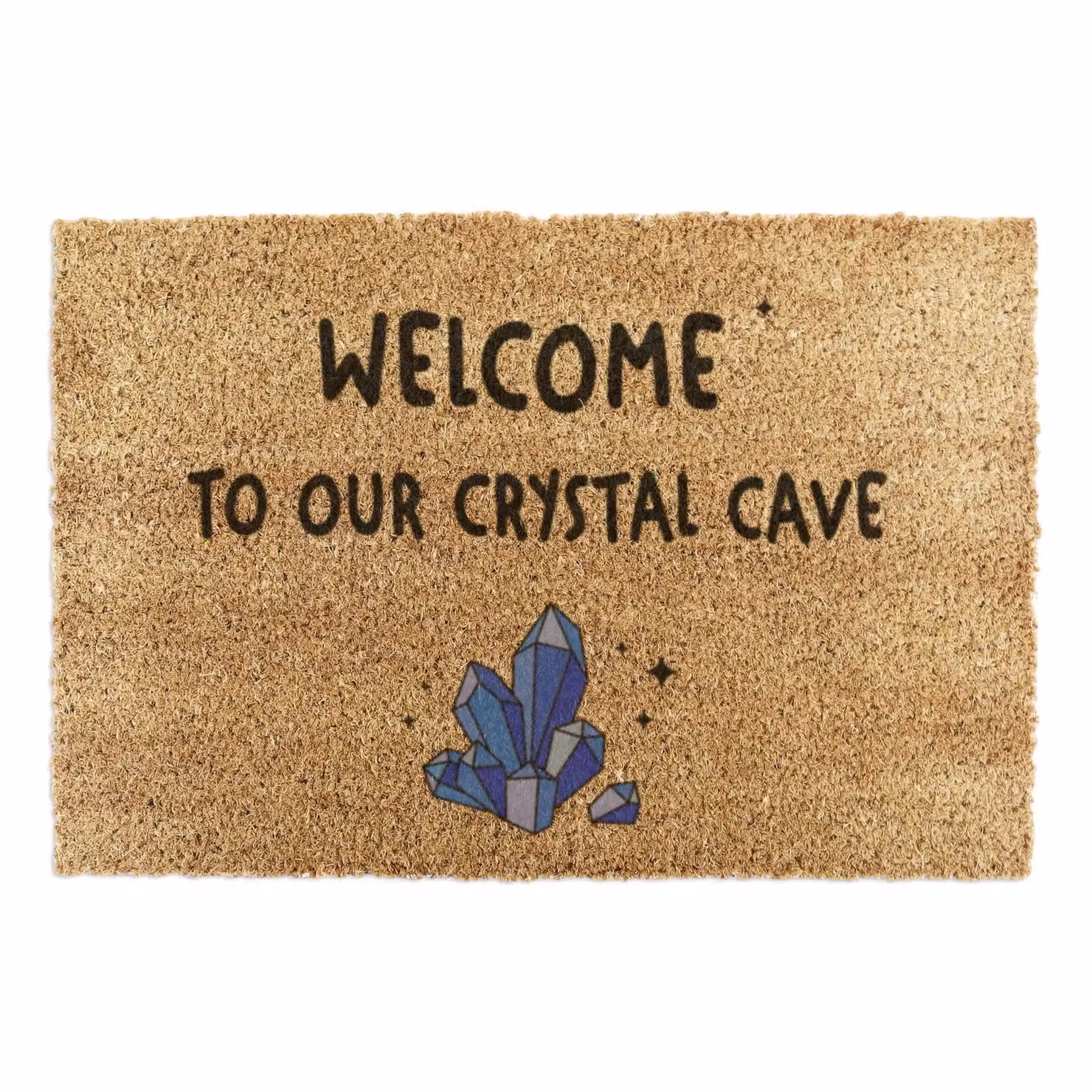 Artsy Mats Welcome To Our Crystal Cave Doormat, Brown, W/D: 90 x 60 cm – 2