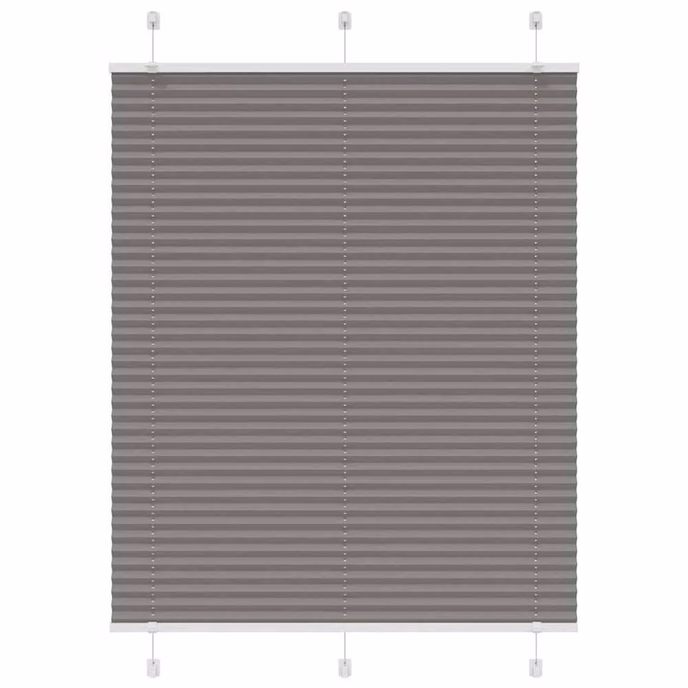 Berkfield Home Single Pleat Fabric Blind in Anthracite, W: 110 cm, H: 100 cm – 1