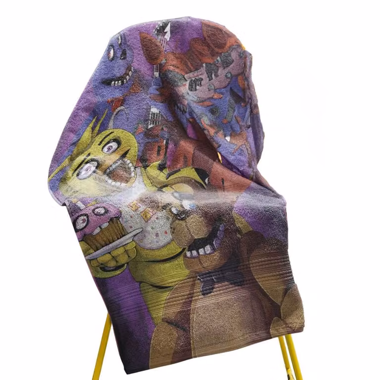Five Nights At Freddys Freddy Fazbear Multicolour Cotton Towel, W/H: 140 x 70 cm