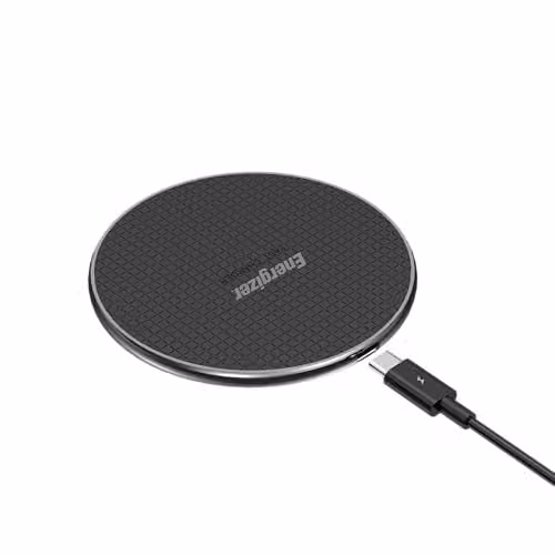 Energizer Black QI Wireless Charging Pad 15W with USB-C