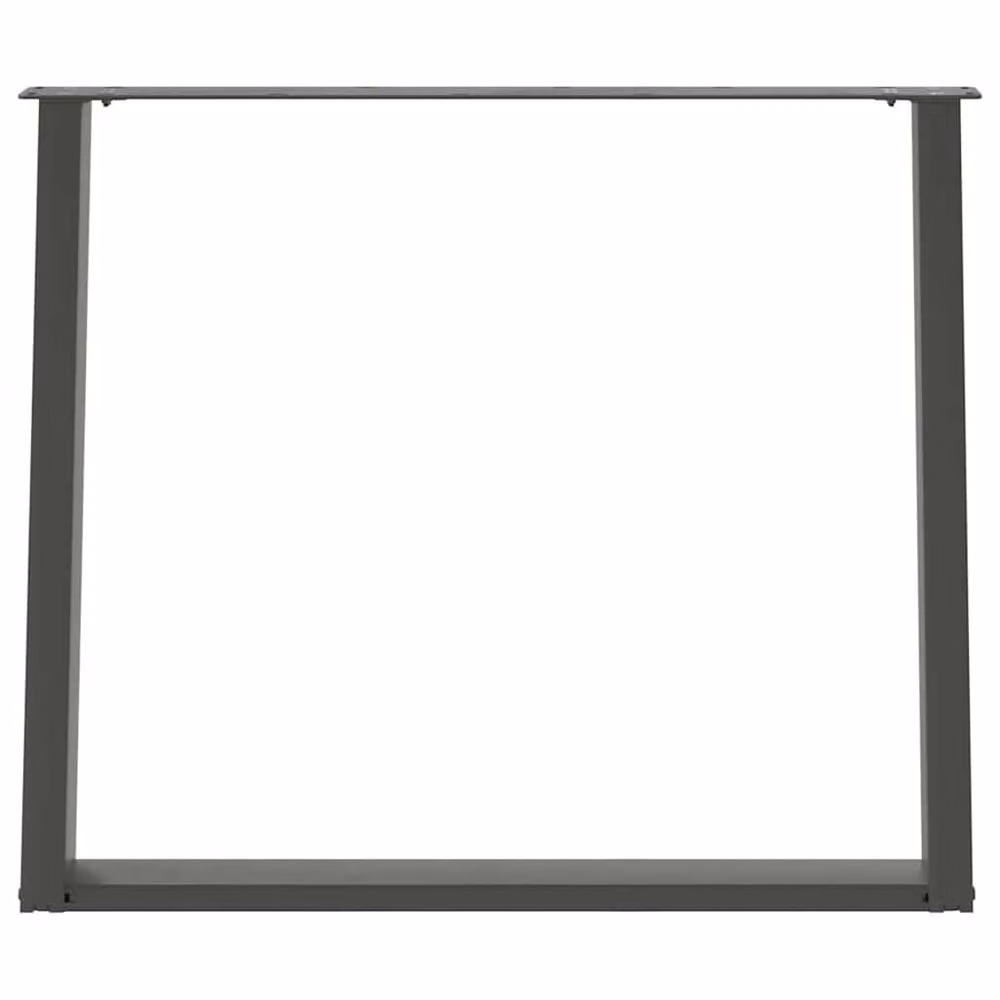 Berkfield Home Modern vidXL U-Shaped Dining Table Legs, 2 Pieces, Anthracite, H: 72 cm, W: 100 cm – 3