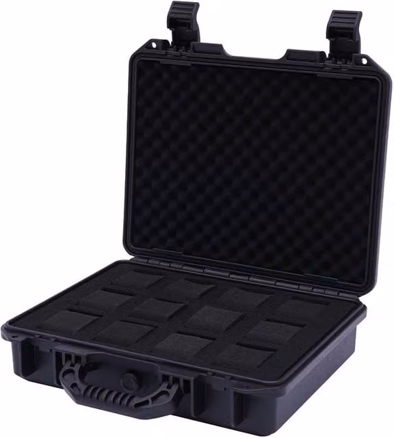 Ventryn 12 Slot Watch Storage Box and Jewelry Display Case Organizer in Black – 1