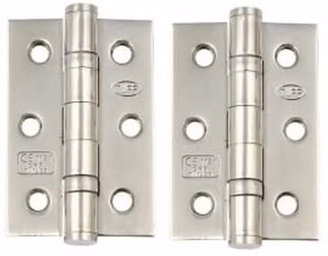 Golden Grace Screw-on Ball Bearing Hinges in Polished Chrome