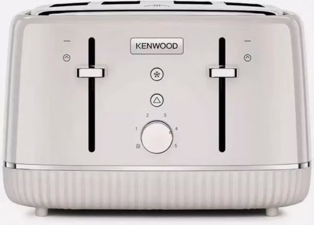 Kenwood Elegancy TFP10.A0CR 4-Slice Toaster in Beige and White