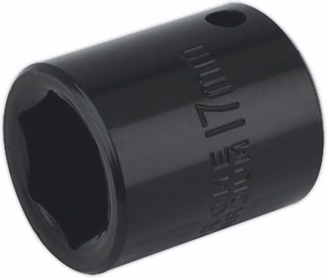 Loops 17mm Forged Impact Socket 3/8 Inch Sq Drive Chrome-Vanadium Wrench Socket – 1