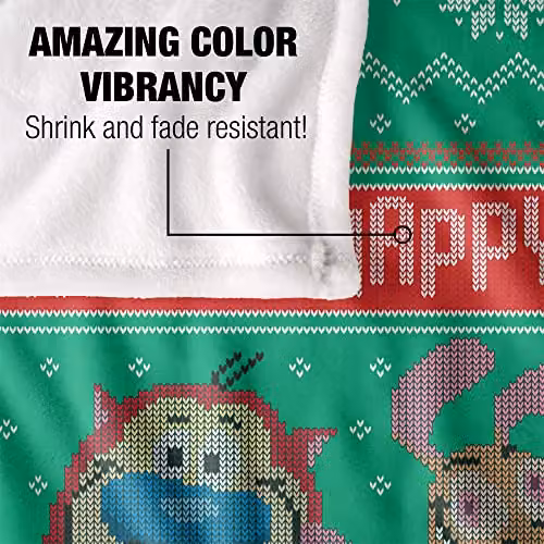 Ren and Stimpy Super Soft Silky Touch Fleece Throw Blanket, Multicolour, W: 91 cm, D: 147 cm – 2