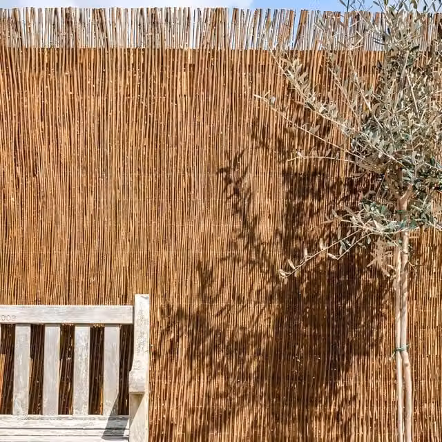 Primrose Premium Woven Willow Outdoor Border Fencing Screening Mat, Brown, W: 400 cm, H: 200 cm