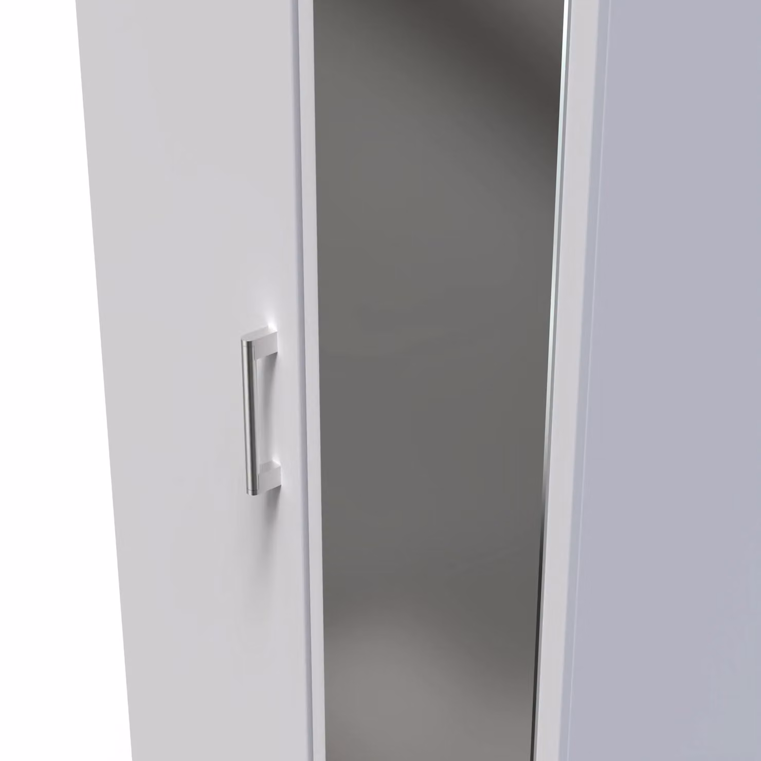 Ready Assembled 2 U Cornwall Tall 2 Door Mirrored Wardrobe in Light Grey – 3