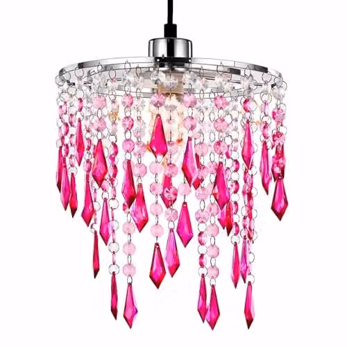 Innoteck Cherry Pink Acrylic Ceiling Pendant Light Shade