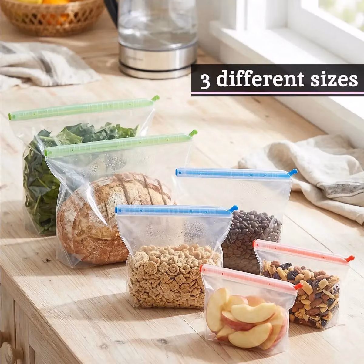Orsina Magic Seals Set of 6 Food Storage Clips, Multicolour, H30 x W6 x D1 cm – 2