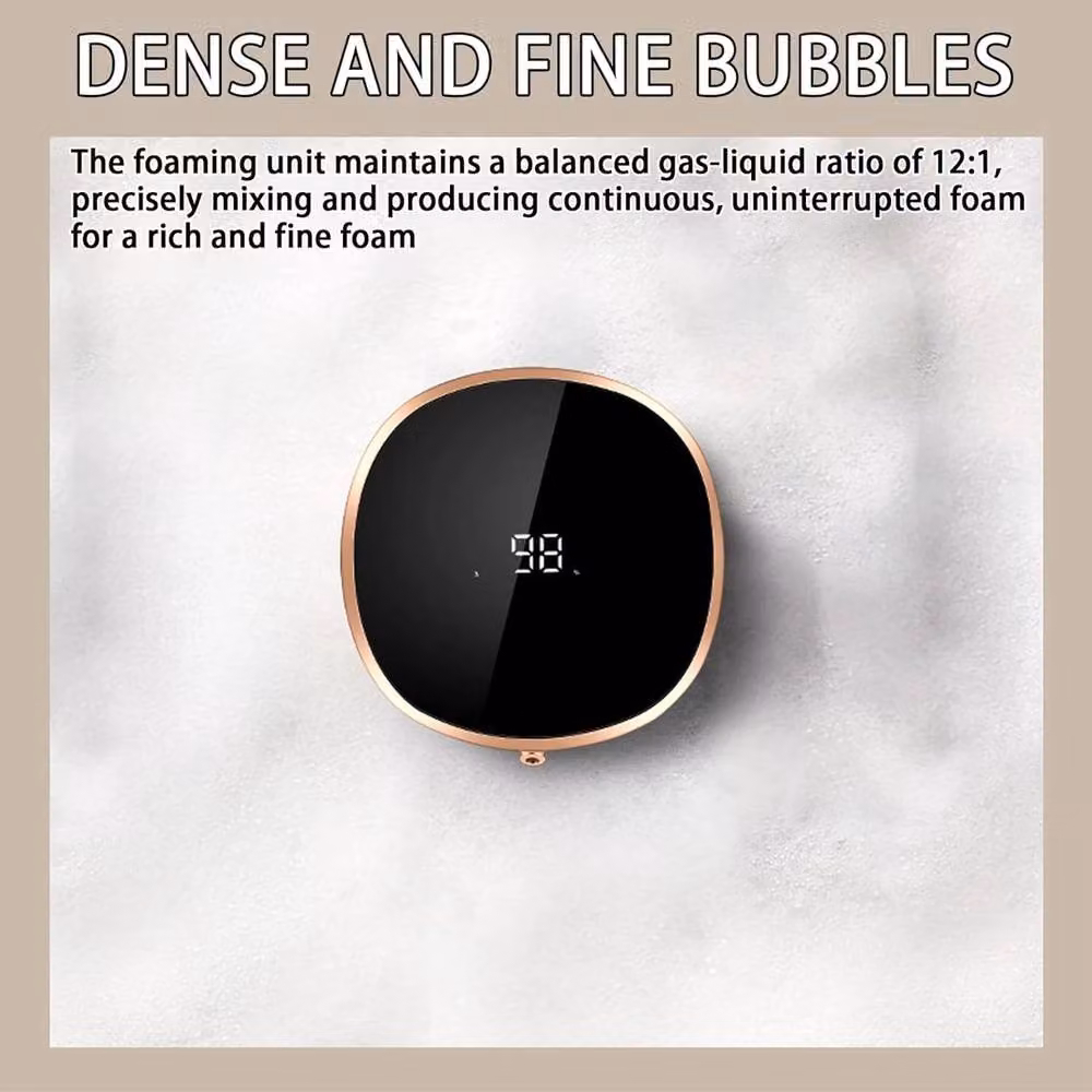 NESTLUNE Automatic Wall-Mounted Electric Soap Dispenser with Sensor, Black – 4