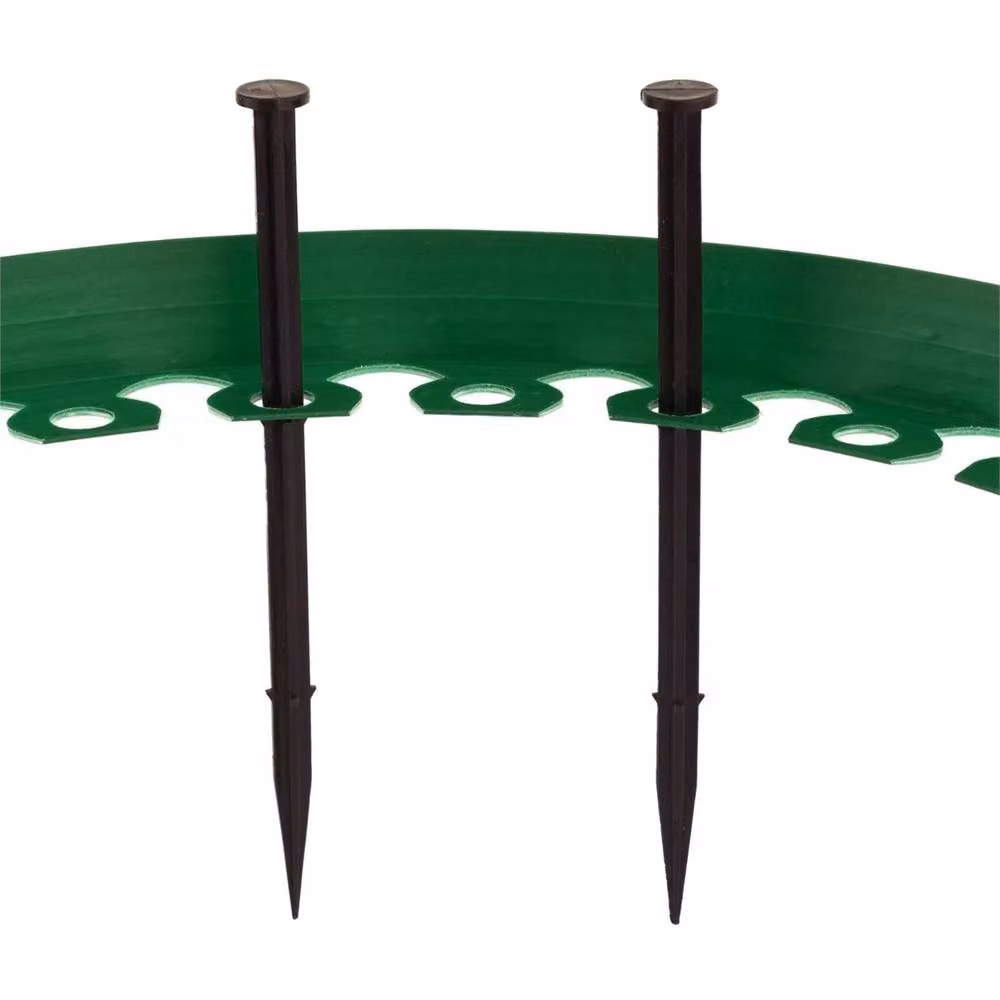 Nordara Green Plastic Garden Lawn Edging Border 10m with 30 Pegs – 2