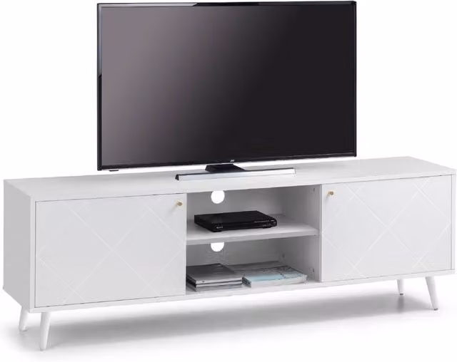 Cheshire Morven Modern White Matt TV Unit