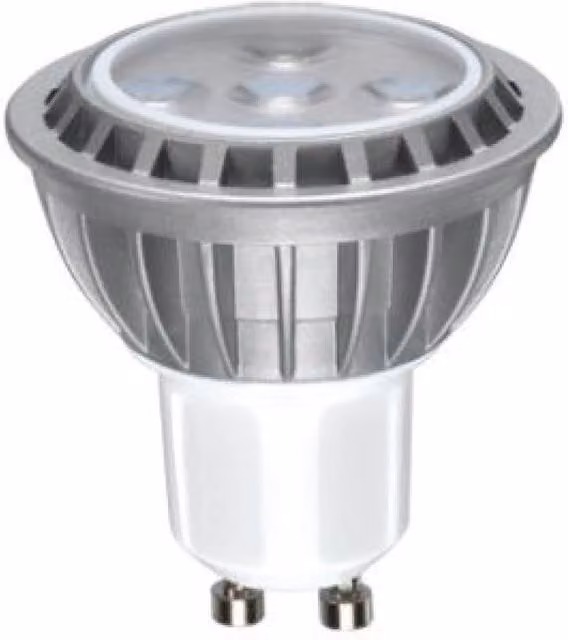 TIMELED 5W GU10 LED Cool White Non-Dimmable Lamp - Silver