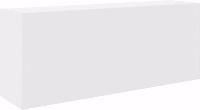 Berkfield Home White Wall Mounted Bathroom Cabinet with Hinged Doors and Internal Shelves, W/D/H: 100 x 25 x 40 cm