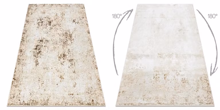 RugsX Allure Geometric Modern Rug in Yellow, W: 140 cm, L: 190 cm