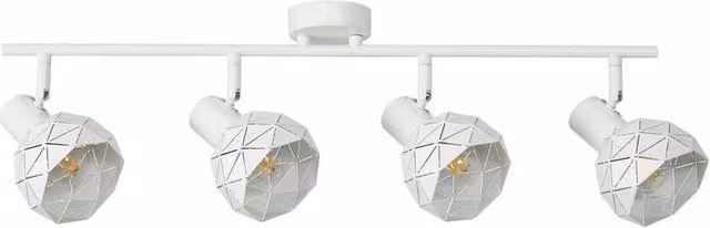 Netlighting Harley Modern White Metal Ceiling Spotlight Bar with 4 x E14 Sockets