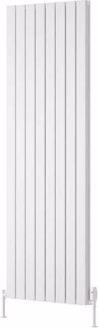 Bathroom Kingdom Piatto White Double Flat Panel Vertical Aluminium Radiator H: 180 cm, W: 59.5 cm