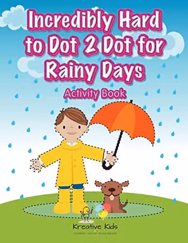 Kreative Kids Incredibly Hard to Dot 2 Dot for Rainy Days Activity Book, Multicolour Paperback
