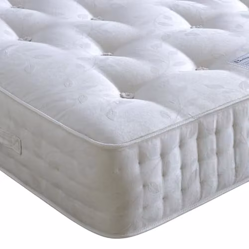 Bedmaster Ambassador 3000 Pocket Sprung Natural Mattress in White, W/D/H: 200 x 200 x 30 cm