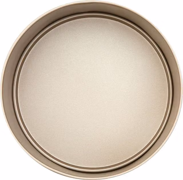 Orsina Non-Stick Round Carbon Steel Springform Cake Tin with Loose Base, Gold