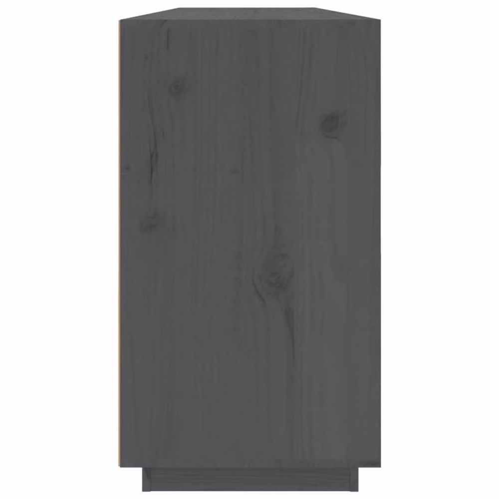 Berkfield Home Grey Solid Wood Pine Sideboard W/D/H: 100 x 40 x 75 cm – 3