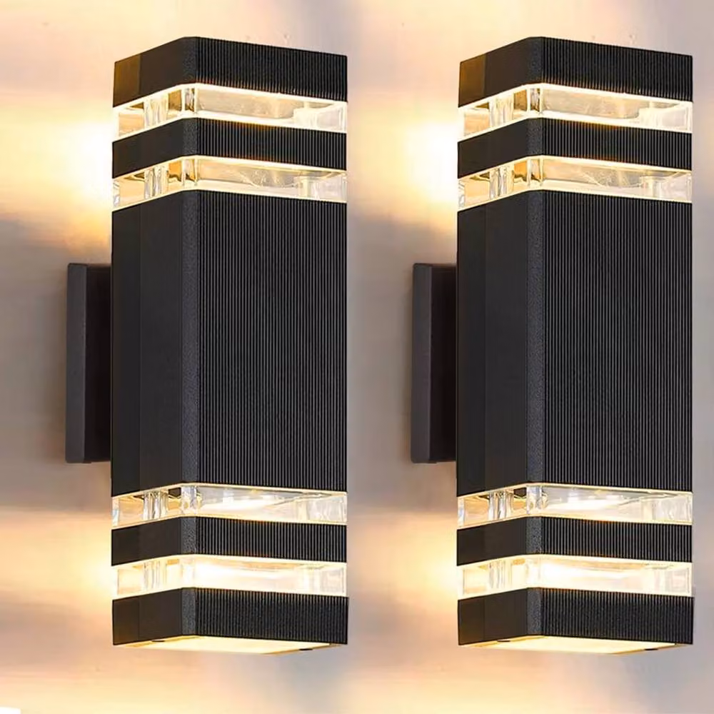 Ventryn Modern Black Aluminium Up and Down Outdoor Wall Light with IP65 Waterproof Rating and GU10 LED Compatibility – 5