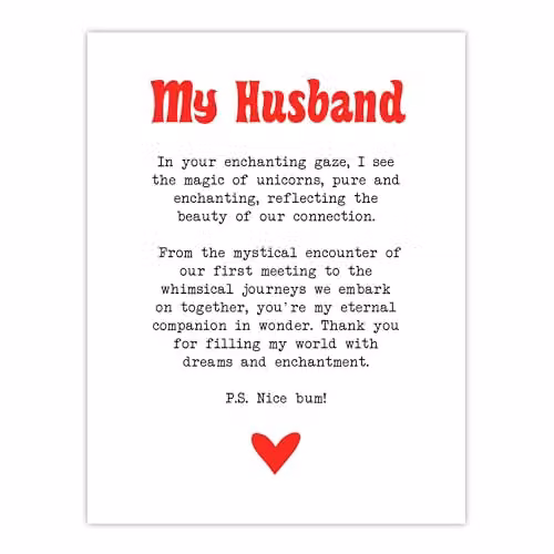 Artery8 Love Poem Unicorn Magic Romantic Poetry Wall Art Poster Print on Thick Paper, W: 45.7 cm x H: 61 cm