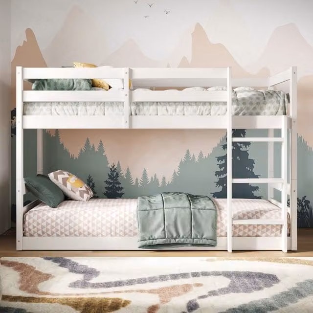 Rest Relax Saturn Shorty Bunk Bed in White