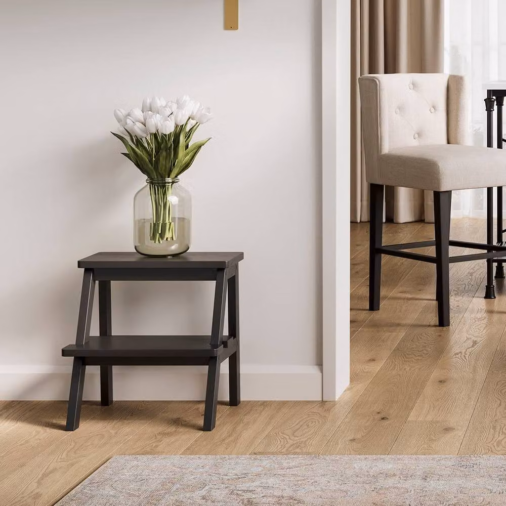 Lemon Pavilion Furniture Addie Stool in Black Pine, W43 x D39 x H45 cm – 4