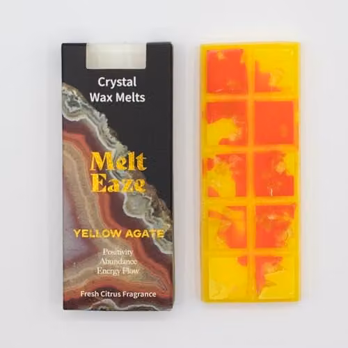Serenityy MeltEaze Wax Melts, Fresh Citrus Scent, Yellow and Orange, 50g