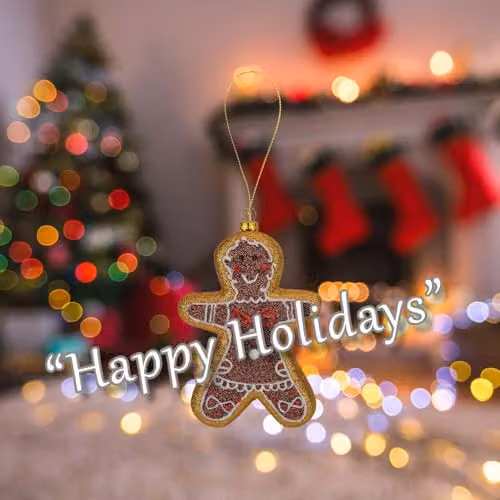 VFM e-Store Christmas Animal Hanging Decoration, Brown Glass Pendant, W: 11 cm, H: 16 cm – 3