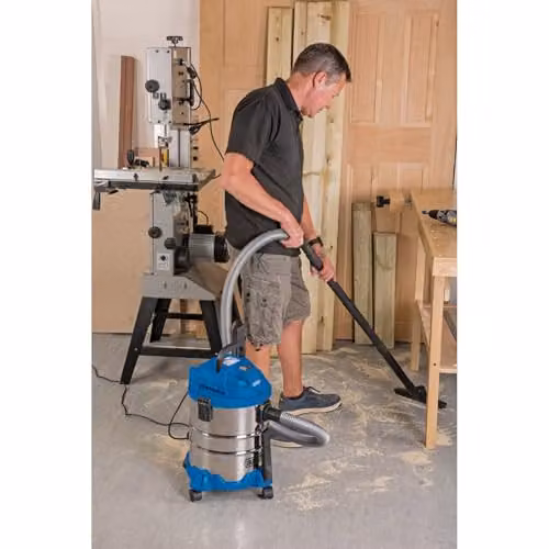 Draper 1250W Blue Wet and Dry Vacuum Cleaner with 20 L Capacity and Blow Function – 3