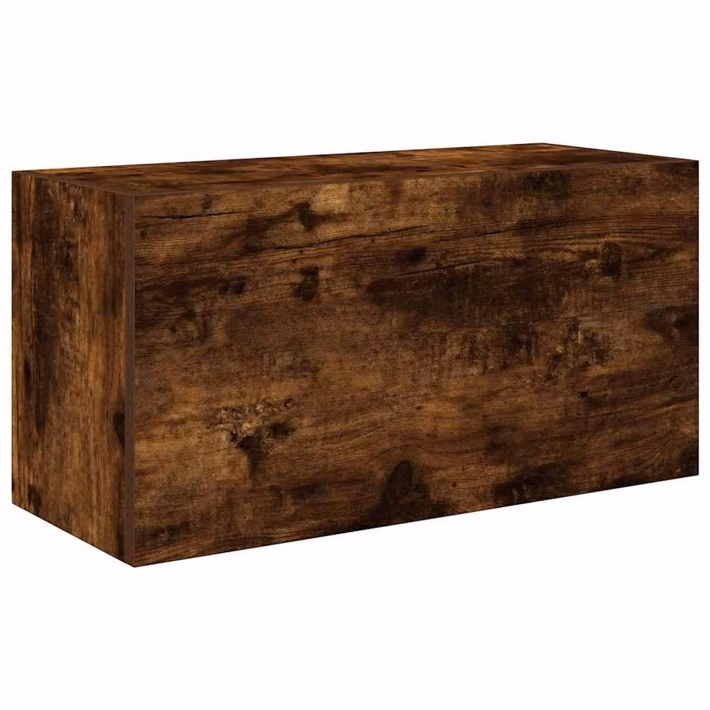 Berkfield Home Decorative Bathroom Wall Cabinet in Smoked Oak Brown, W: 60 cm, D: 25 cm, H: 30 cm – 2