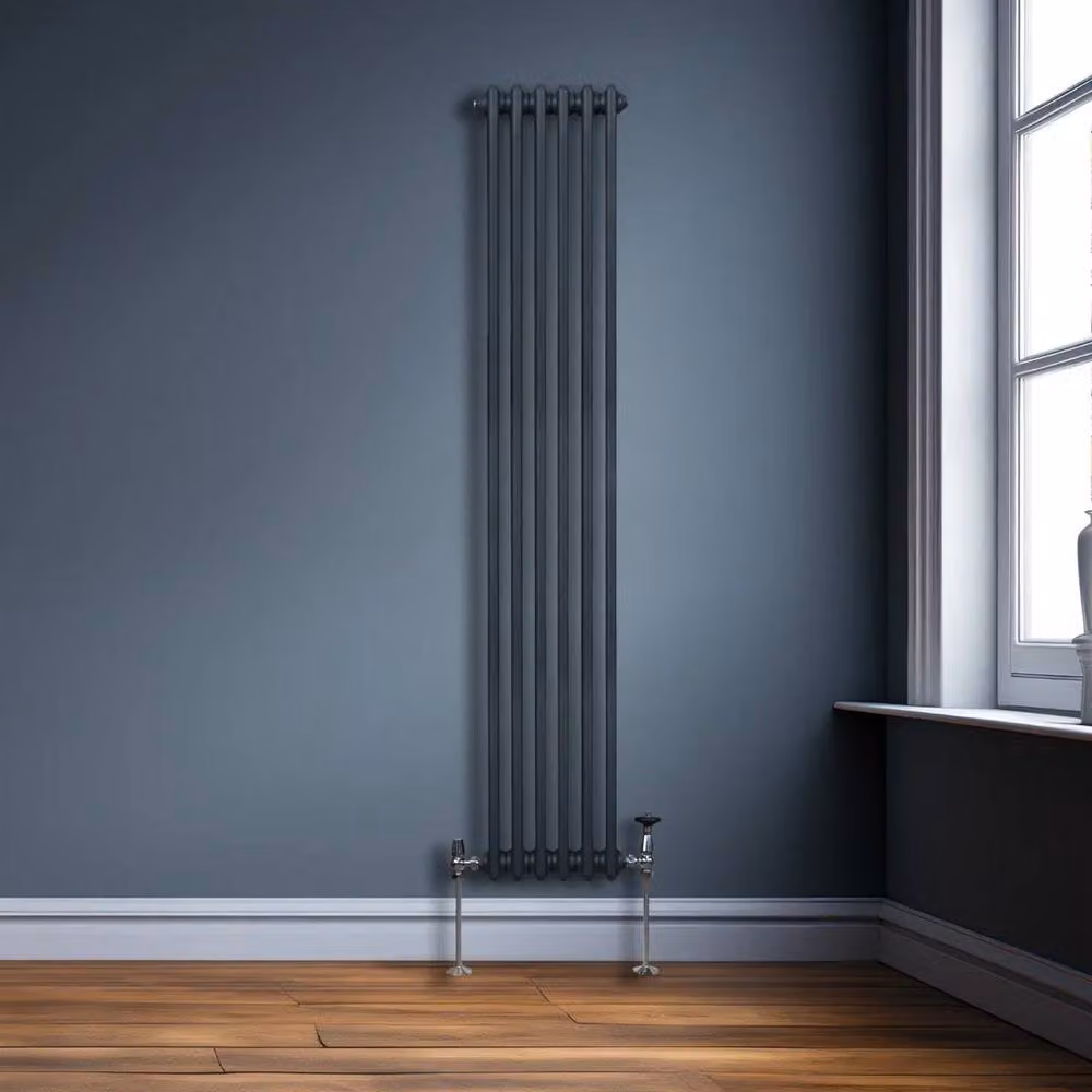 Monstershop Traditional 2 Column Steel Radiator in Anthracite Grey, H 180 x W 29.2 x D 7 cm – 4