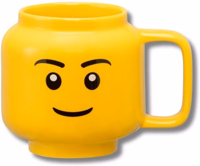 LEGO (R) Large Ceramic Mug in Bright Yellow, 530 ml