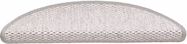 Berkfield Home Self-adhesive Sisal-Look Stair Mats, 15 Pieces, Beige, W: 56 cm, D: 17 cm, H: 3 cm
