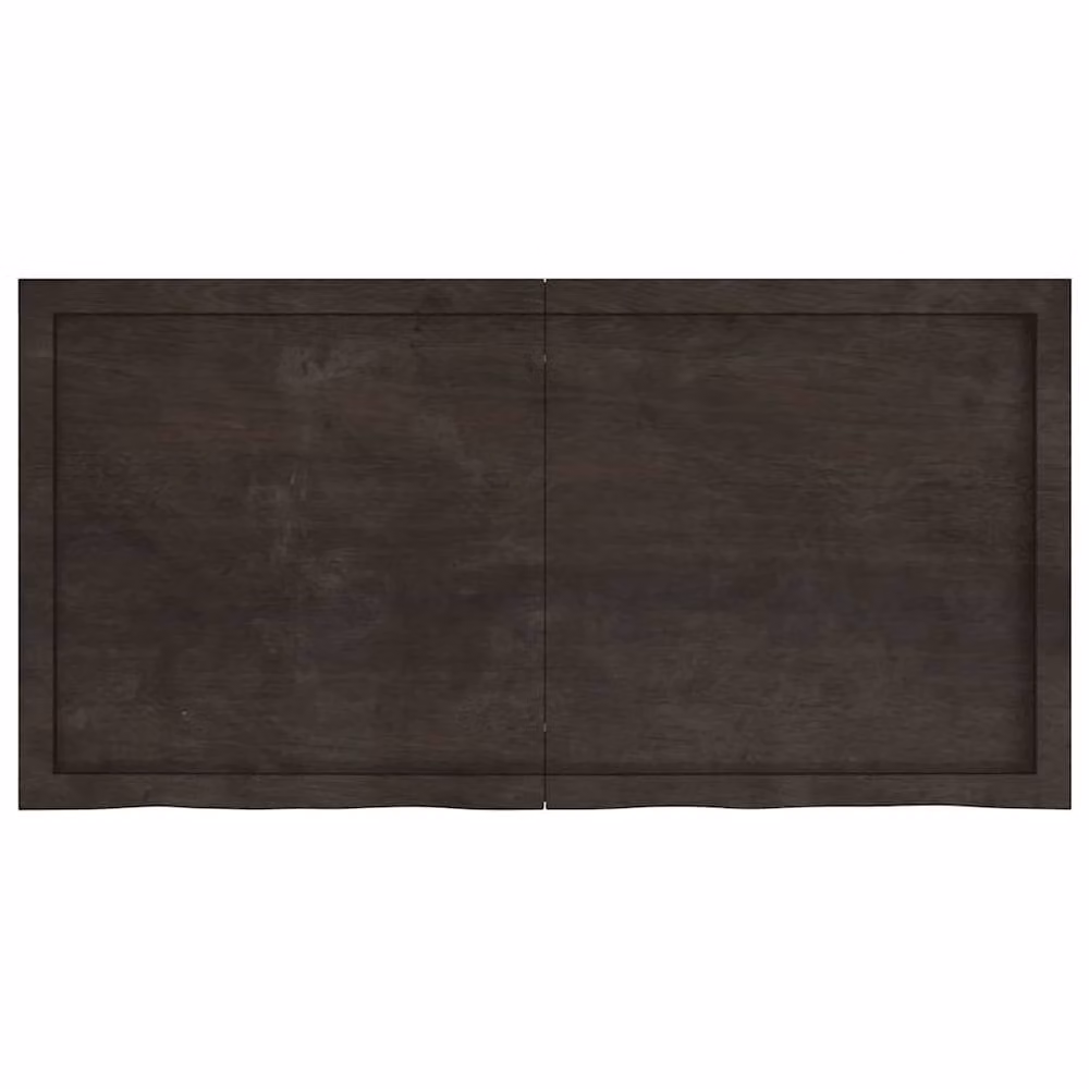 Berkfield Home Wall Mounted Rustic Oak Wood Shelf in Dark Grey W/D/H: 120 x 60 x 2-4 cm – 3