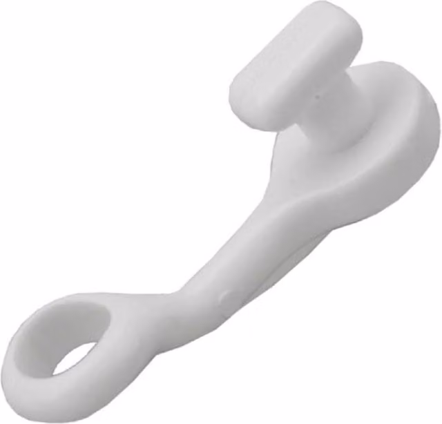 Securpak Swish Nova White Plastic Curtain Track Gliders, Pack of 6