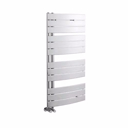 Balterley Curved Ladder Rail Vertical Radiator in Chrome, W/H: 55.0 x 108.0 cm – 1