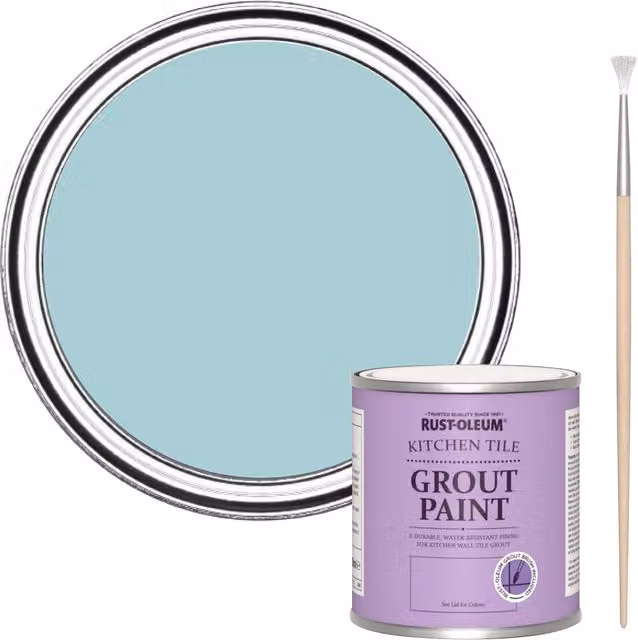 Rust-Oleum Kitchen Grout Paint in Little Cyclades Blue, 250ml
