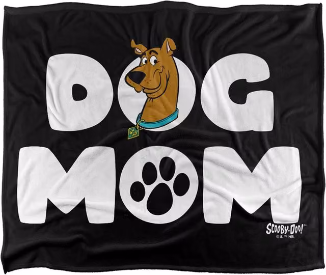 Warner Bros. Scooby Doo Mother's Day Dog Mom Super Soft Fleece Throw Blanket, Multicolour, W: 152 cm, D: 127 cm – 6