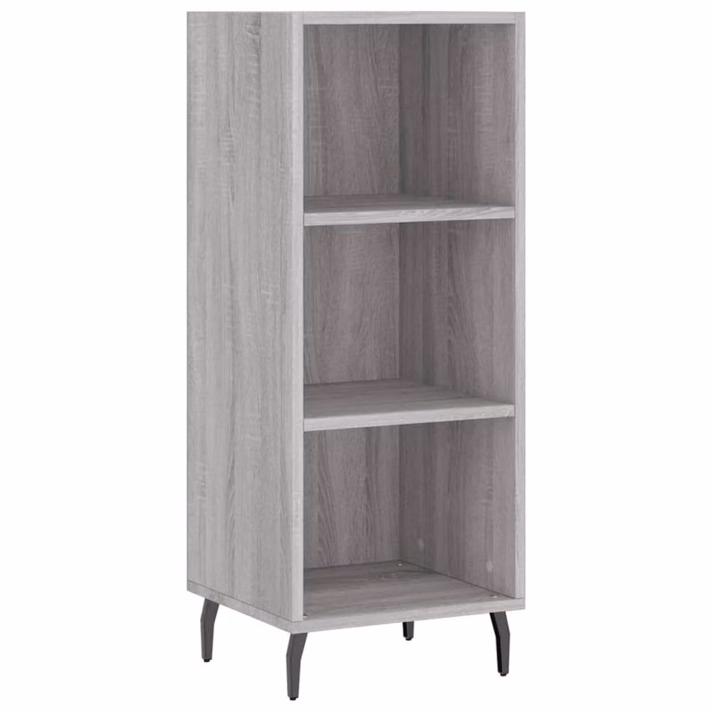Berkfield Home Grey Sonoma Sideboard in Engineered Wood, W/D/H: 34.5 x 32.5 x 90 cm – 3