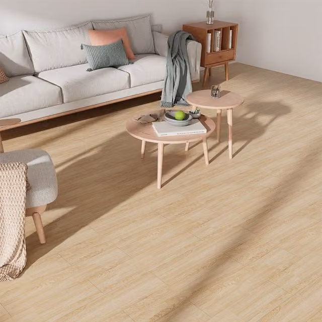 Lifeideas Yellow Rustic Wood Grain Self-adhesive PVC Plank Flooring