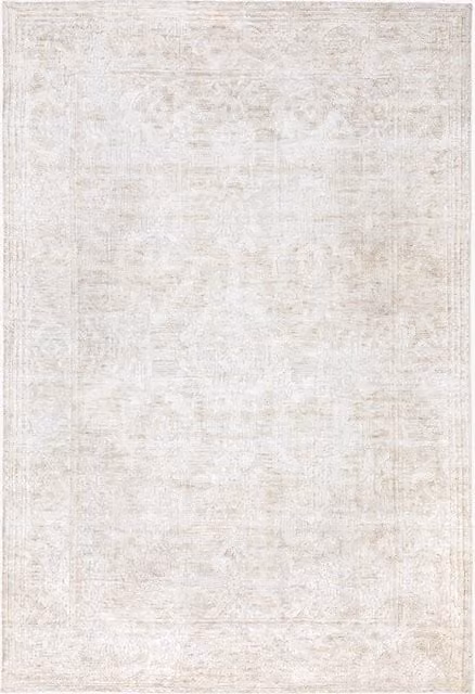 Perch & Parrow Classic Oriental Rectangular Rug in Beige