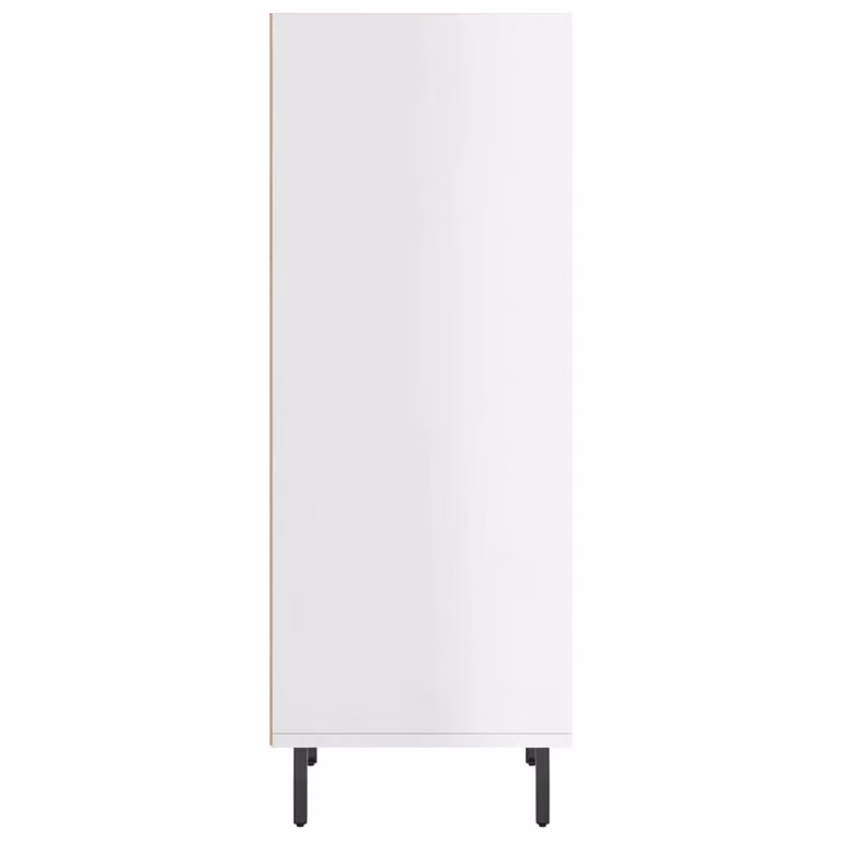 Berkfield Home High Gloss White Sideboard W/D/H: 34.5 x 32.5 x 90 cm